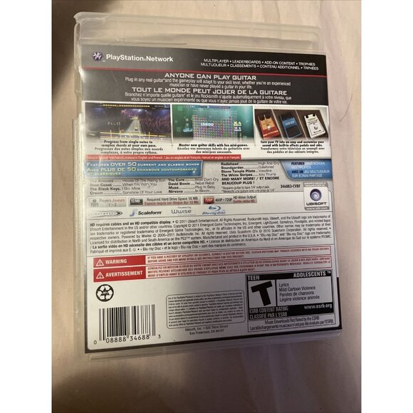 Rocksmith PlayStation 3 PS3 Video Game no manual - Picture 3 of 5